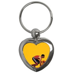 Running Sport Key Chain (heart) by ArtsCafecom3