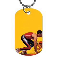 Running Sport Dog Tag (one Side)