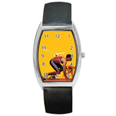 Running Sport Barrel Style Metal Watch