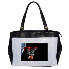 Basketball Hoops Oversize Office Handbag (one Side)