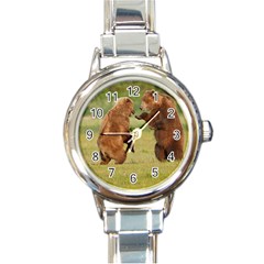 Bear4 Round Italian Charm Watch by designergaze