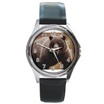 Bear2 Round Metal Watch Front