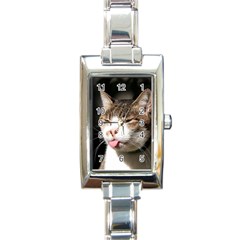 Cat4 Rectangular Italian Charm Watch