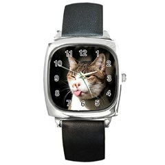 Cat4 Square Metal Watch