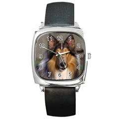 Dog4 Square Metal Watch