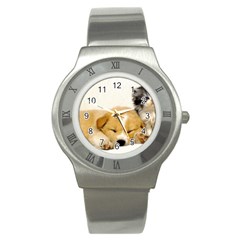 Dog2 Stainless Steel Watch