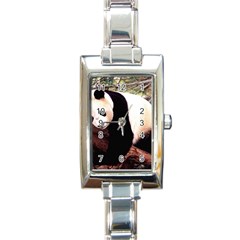 Panda1 Rectangular Italian Charm Watch