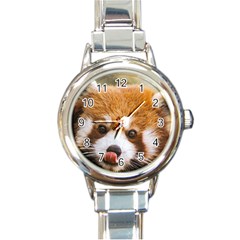 Red Panda2 Round Italian Charm Watch