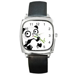 Panda3 Square Metal Watch