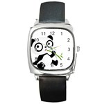 Panda3 Square Metal Watch Front