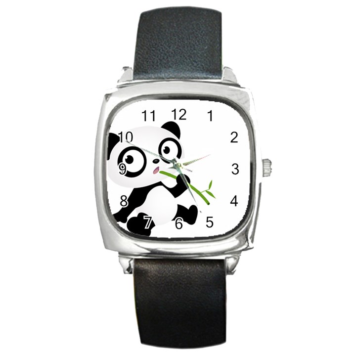 Panda3 Square Metal Watch