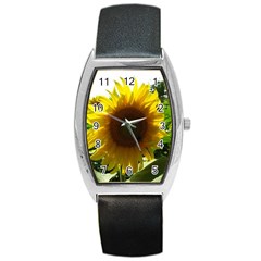 Flower2 Barrel Style Metal Watch