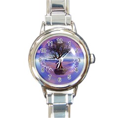 Tree3 Round Italian Charm Watch