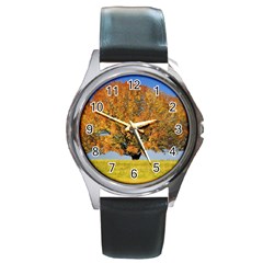 Tree1 Round Metal Watch