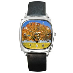 Tree1 Square Metal Watch