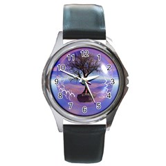 Tree3 Round Metal Watch