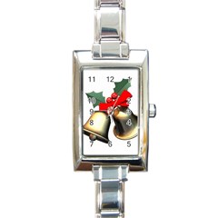 Xmas2 Rectangular Italian Charm Watch by designergaze