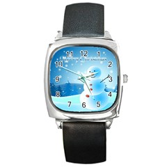 Xmas4 Square Metal Watch