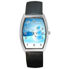 Xmas4 Barrel Style Metal Watch by designergaze