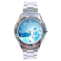 Xmas4 Stainless Steel Analogue Men’s Watch