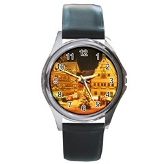 Xmas5 Round Metal Watch