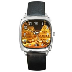 Xmas5 Square Metal Watch