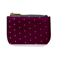 Purple White Dots Mini Coin Purse