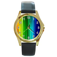 Cr1 Round Gold Metal Watch