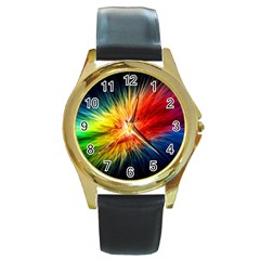 Cr5 Round Gold Metal Watch