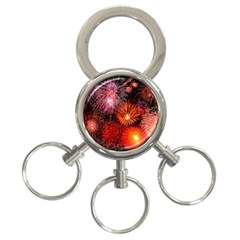 Fireworks 3-ring Key Chain