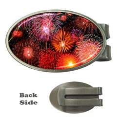 Fireworks Money Clip (oval)