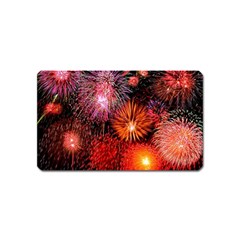 Fireworks Name Card Sticker Magnet