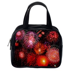 Fireworks Single-sided Satchel Handbag