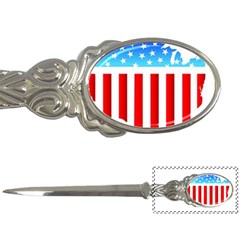 Usa Flag Map Paper Knife