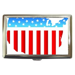 Usa Flag Map Cigarette Box by level3101