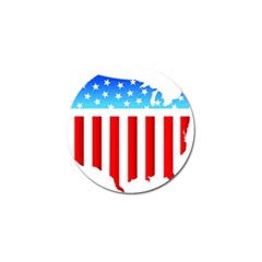 Usa Flag Map 10 Pack Golf Ball Marker