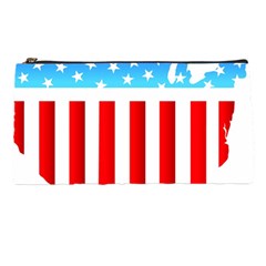 Usa Flag Map Pencil Case