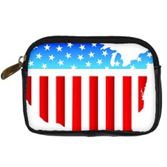 Usa Flag Map Compact Camera Case