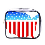 USA Flag Map Single-sided Cosmetic Case Front