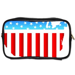 Usa Flag Map Single-sided Personal Care Bag by level3101