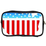 USA Flag Map Single-sided Personal Care Bag Front