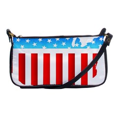 Usa Flag Map Evening Bag