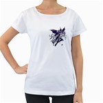dragon-fairy-purple-wings copy Maternity White T-Shirt
