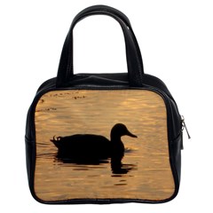 Lone Duck Twin-sided Satched Handbag by tammystotesandtreasures