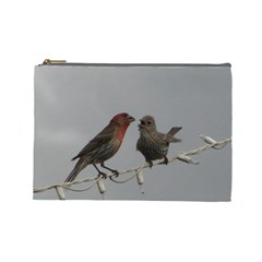 Chit Chat Birds Large Makeup Purse