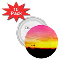 Pink Sunset 10 Pack Small Button (round) by tammystotesandtreasures