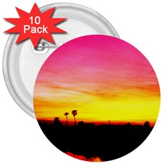 Pink Sunset 10 Pack Large Button (round) by tammystotesandtreasures