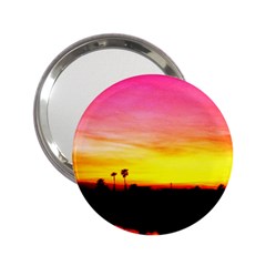 Pink Sunset Handbag Mirror by tammystotesandtreasures