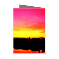 Pink Sunset 8 Pack Small Greeting Card by tammystotesandtreasures