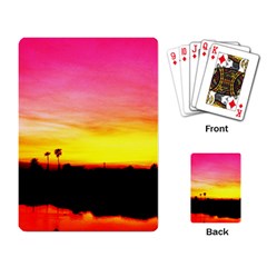 Pink Sunset Standard Playing Cards